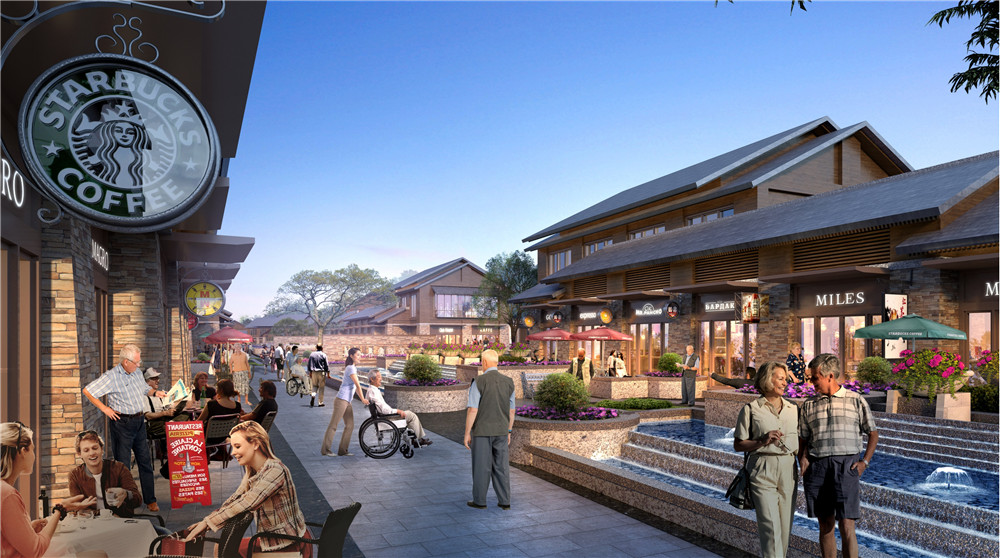 云蒙湖康養小鎮步行街